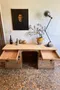 Ancien bureau comptoir en sapin 1920