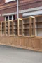 Immense bibliothèque d'école en chêne Années 50