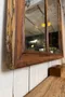 Ancien miroir de bistrot en noyer