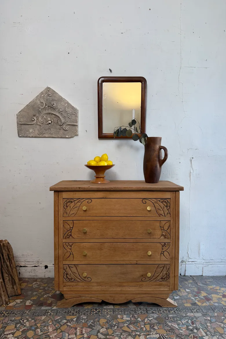 Commode Art déco en chêne – années 1930