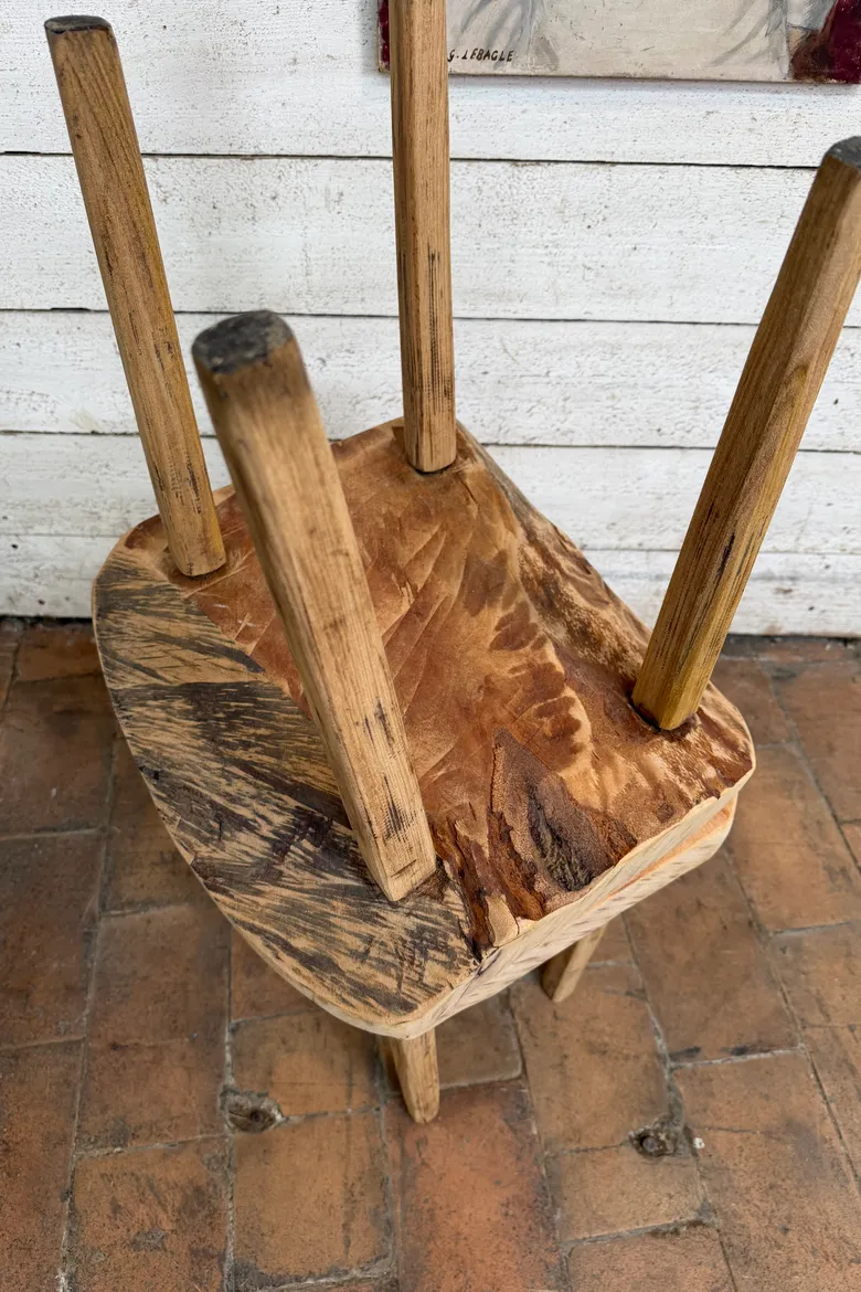 Paire de tables d’appoint brutalistes – années 50/60