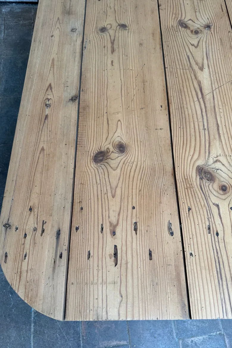 Table basse ancienne en sapin