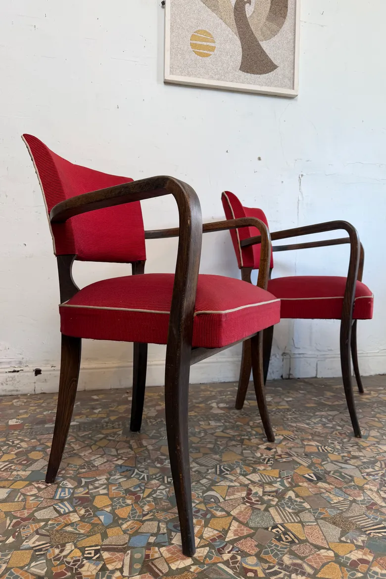 Paire de fauteuils Bridge