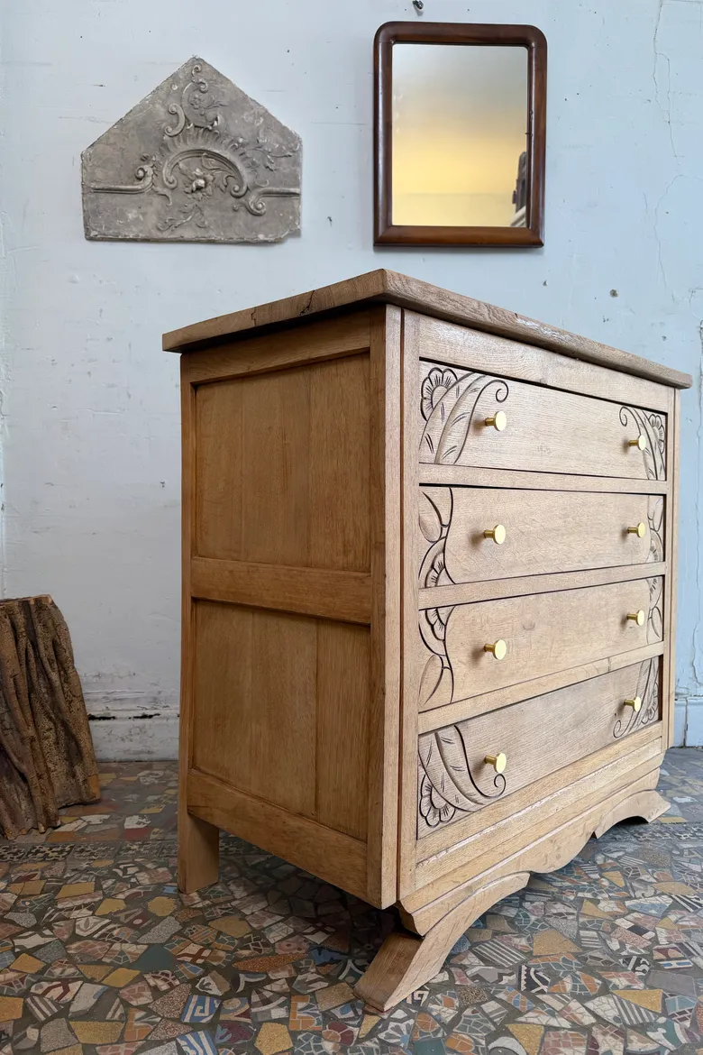 Commode Art déco en chêne – années 1930