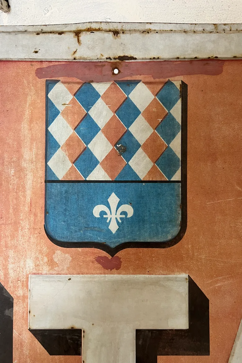 Ancienne plaque publicitaire ANTAR