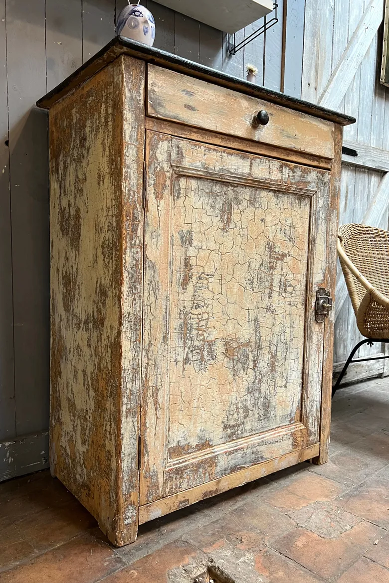 Ancien confiturier en bois patiné Début XXème 