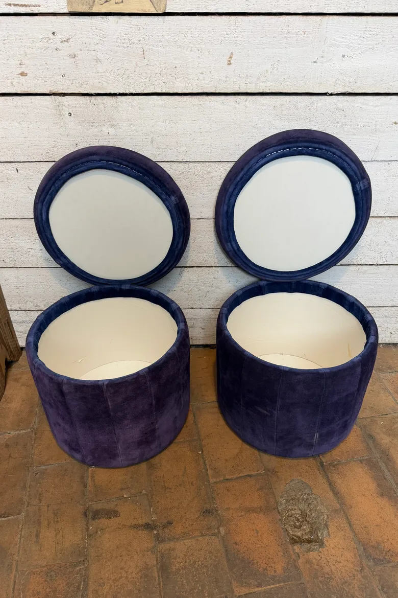 Paire de poufs coffres – années 1970