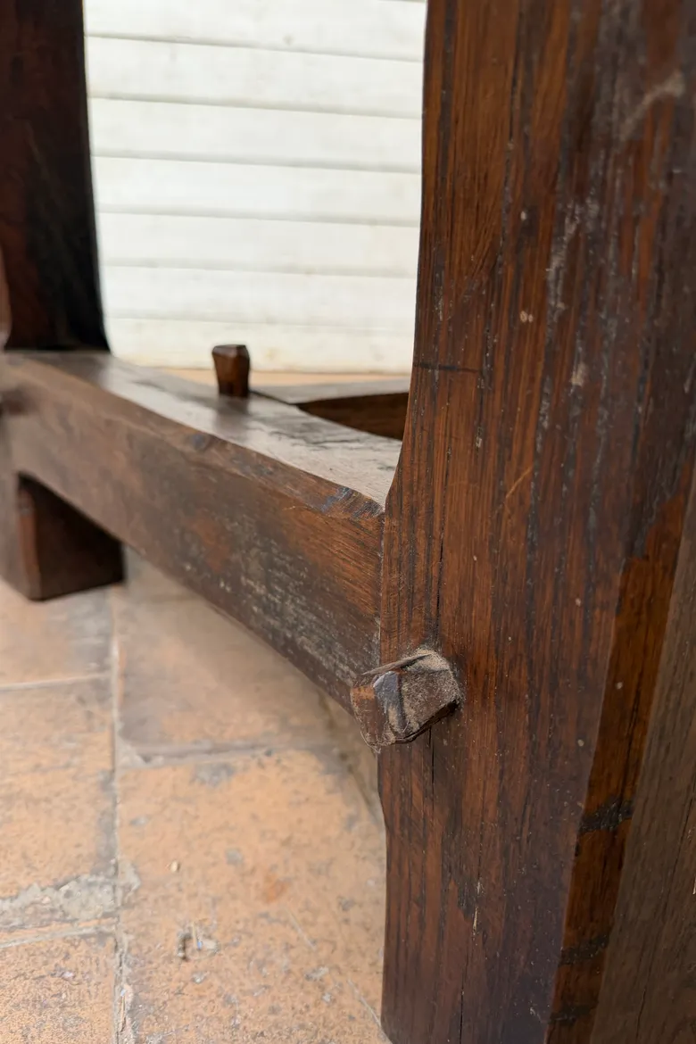 Grande table de communauté en chêne – fin XIXe / début XXe