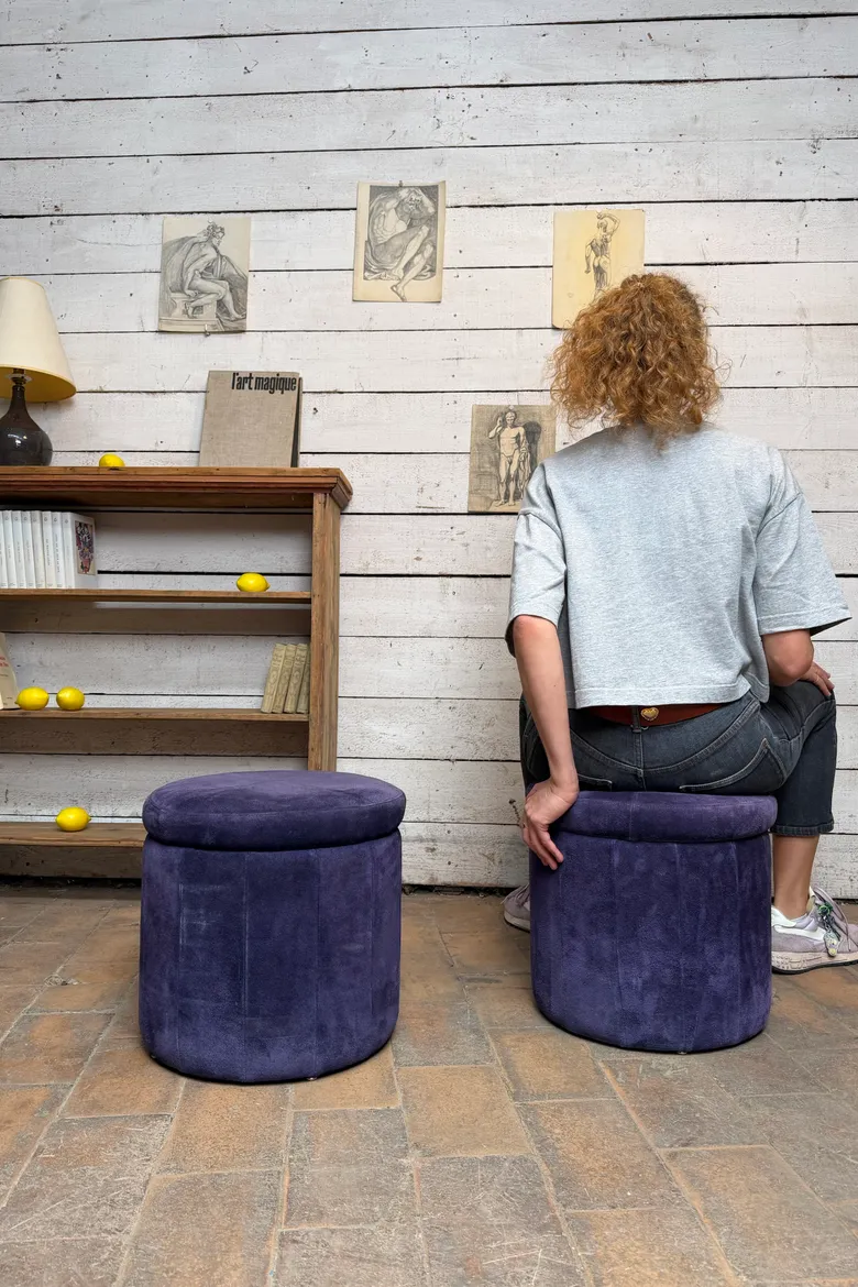 Paire de poufs coffres – années 1970