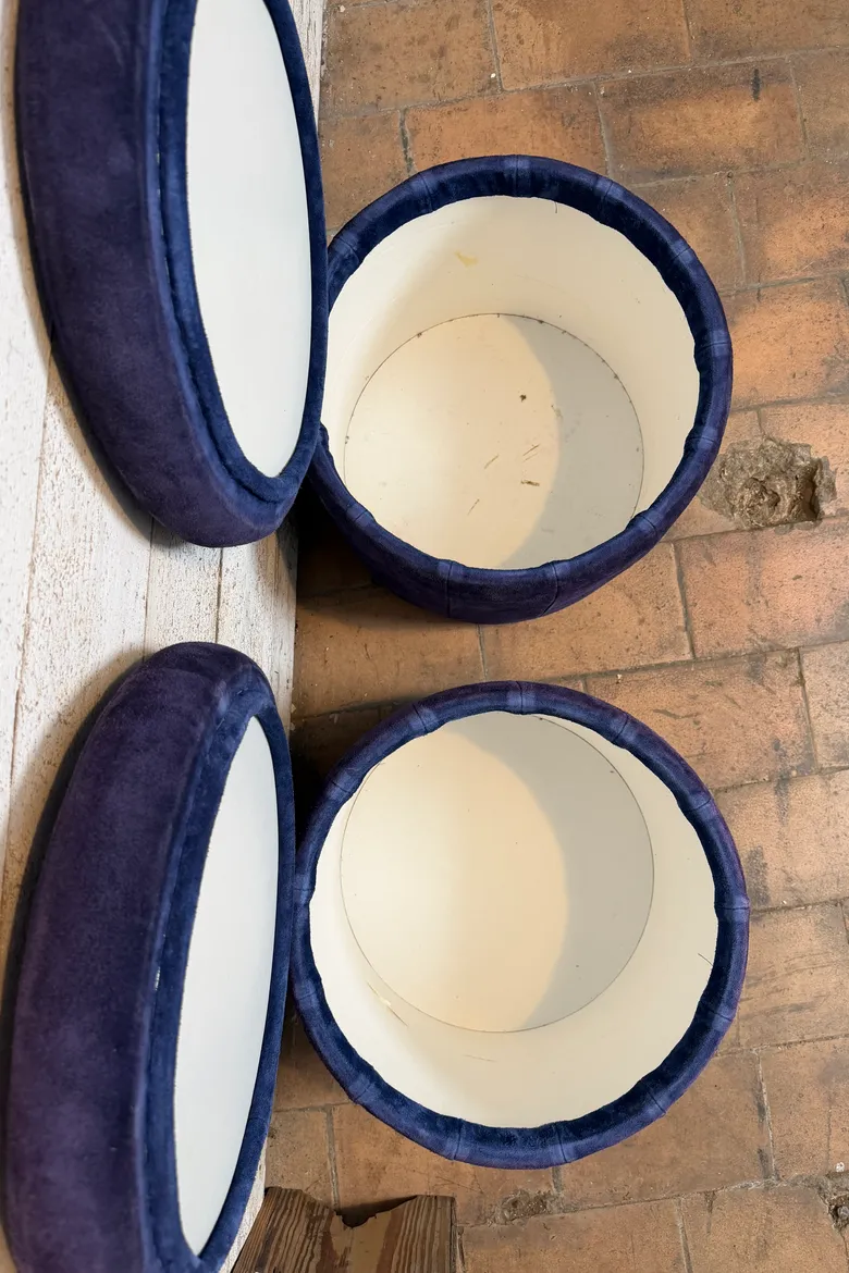 Paire de poufs coffres – années 1970