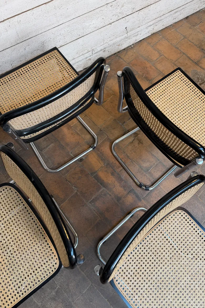 Série de 4 chaises de style Breuer – années 70