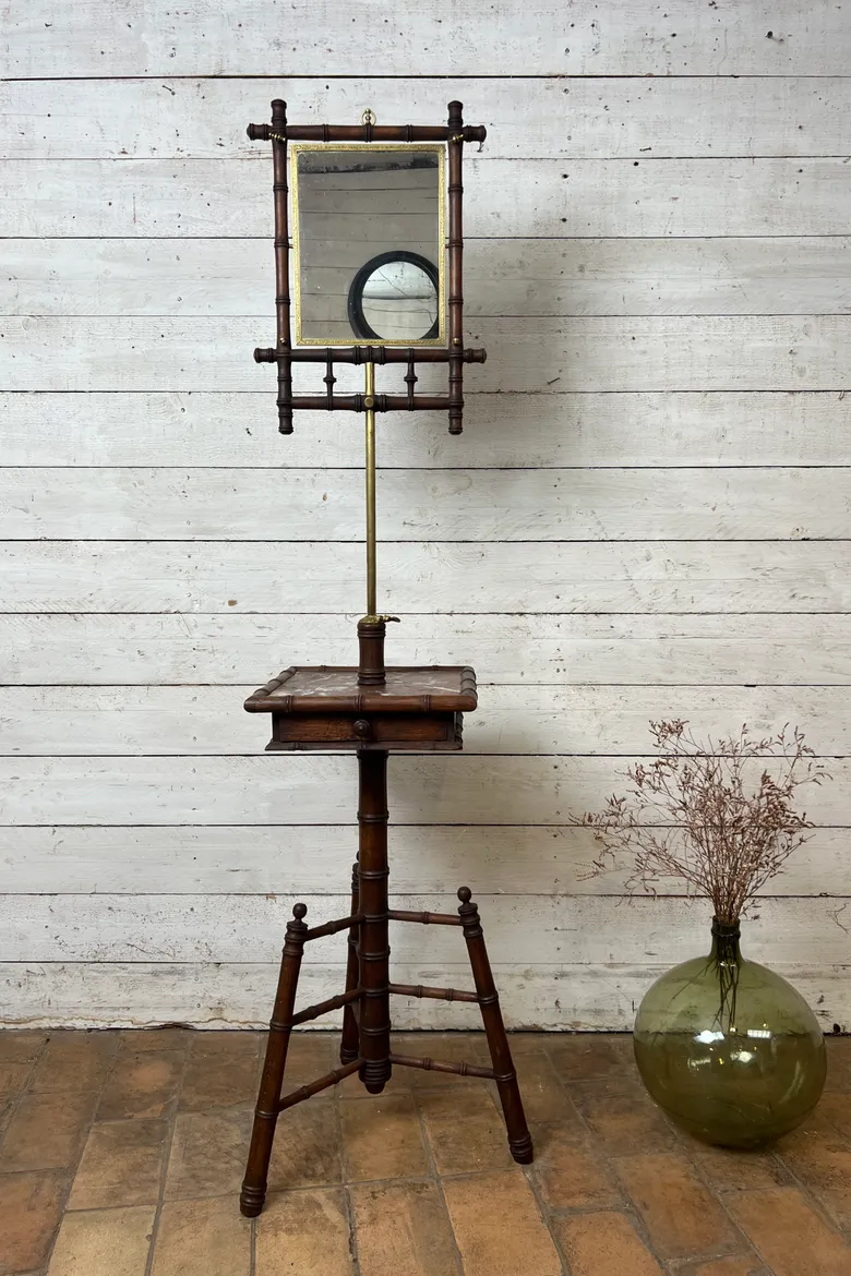 Miroir psyché bambou