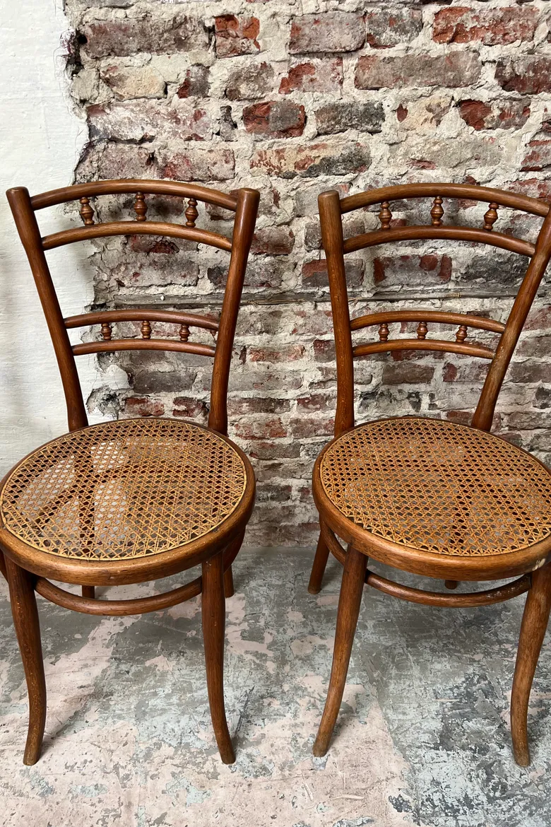 4 chaises de bistrot Thonet