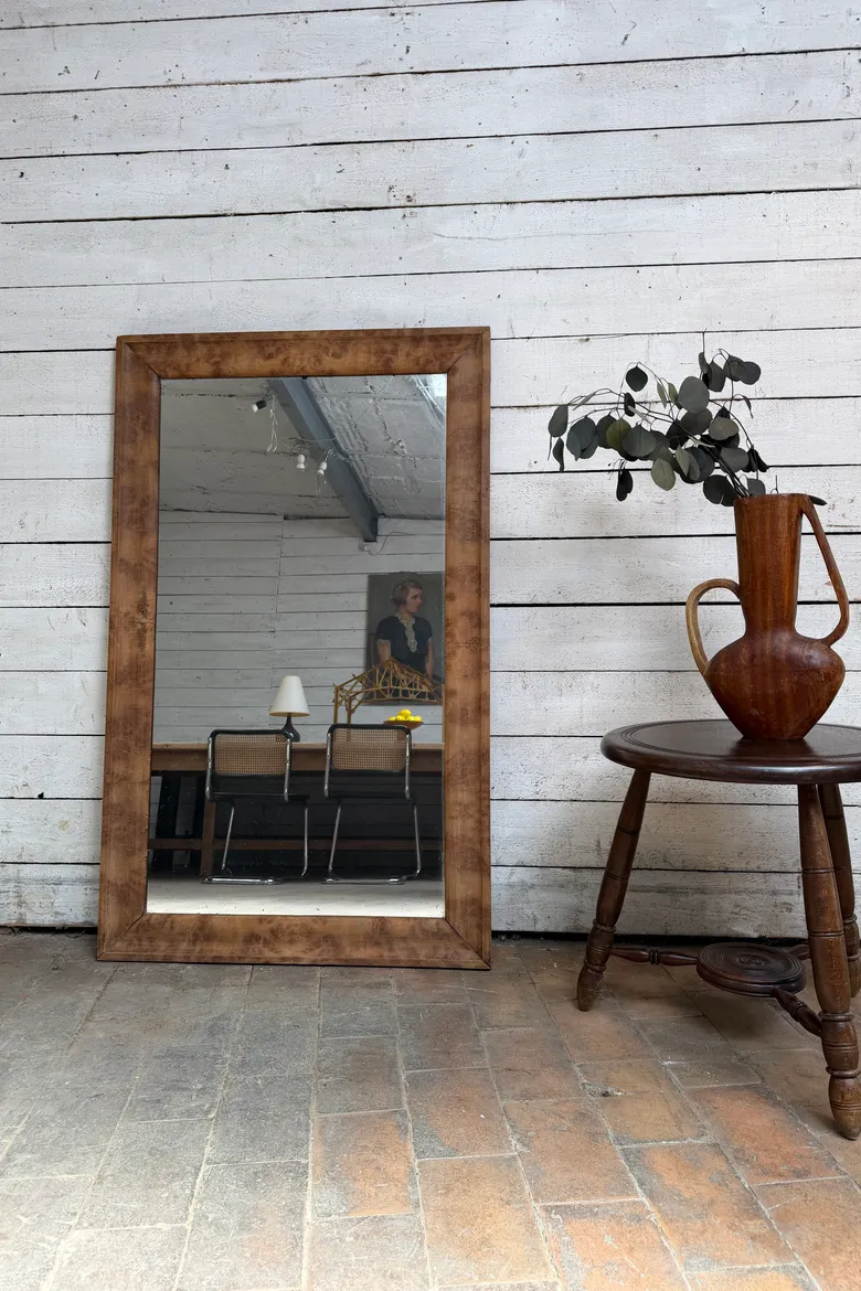 Miroir en loupe d’orme – fin XIXe siècle