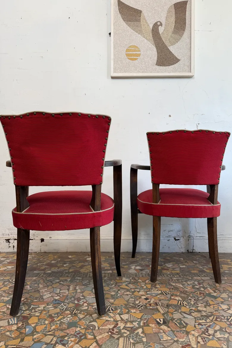 Paire de fauteuils Bridge
