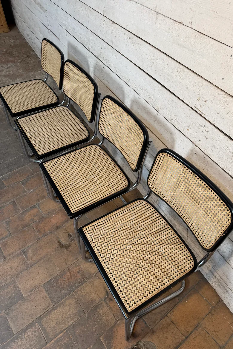 Série de 4 chaises de style Breuer – années 70
