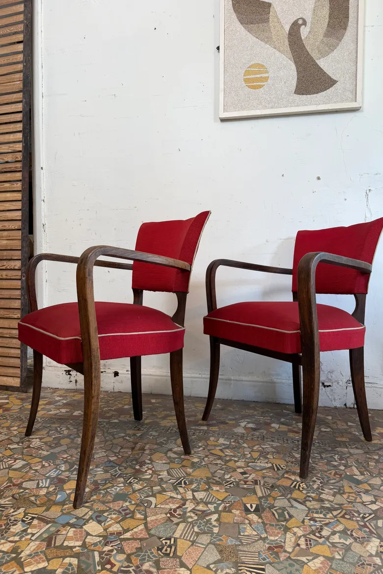 Paire de fauteuils Bridge