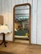 Ancien miroir en noyer 