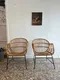 Paire de fauteuils en rotin – Années 50