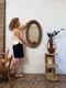 Ancien miroir ovale Louis-Philippe