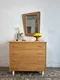 Commode vintage en contreplaqué chêne