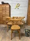 Série de 6 chaises bistrot Thonet en bois blond