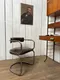 Fauteuil vintage en skaï marron - Années 70