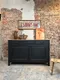 Ancien buffet peint en noir - XXe siècle