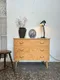 Commode vintage en bouleau madré