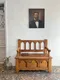 Ancien banc coffre en chêne 