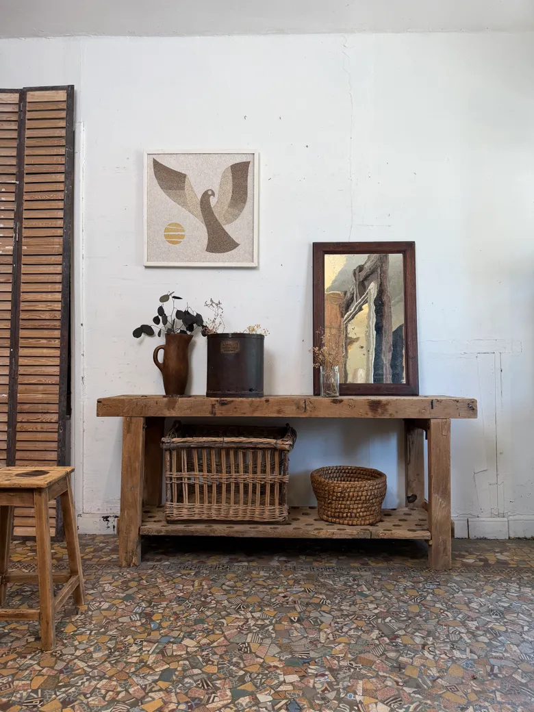 Ancien établi d’atelier 
