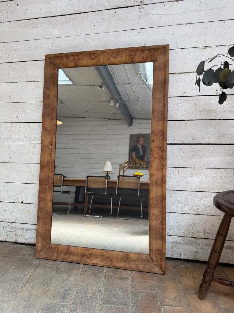 Miroir en loupe d’orme – fin XIXe siècle